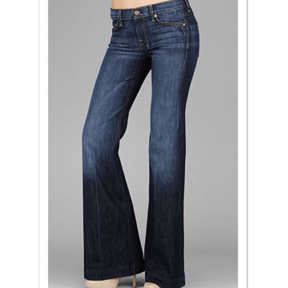7FAMK DOJO Jeans Wide Flare Denim 7 For Mankind